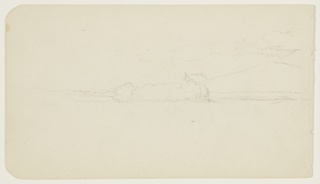 Drawing, Wooded Island, Lake Millinocket, Maine