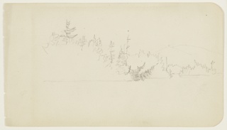 Drawing, Lake Millinocket and Mt. Katahdin, Maine