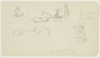 Drawing, Mixed Sketches, Lake Millinocket, Maine