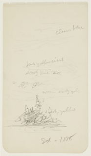 Drawing, Wooded Island, near Millinocket, Maine