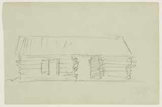 Drawing, Log Cabin