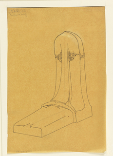 Drawing, Design for a Tombstone