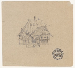 Drawing, Swiss Chalet