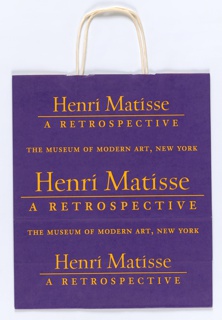 Shopping Bag, Museum of Modern Art: Henri Matisse Retrospective