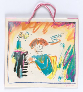 Shopping Bag, John Lennon:  Grand Piano Gift Bag