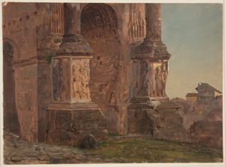 Drawing, Arch of Septimius Severus, Rome