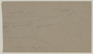 Drawing, Landscape Sketch, Jamaica