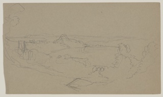 Drawing, Landscape Sketch, Jamaica