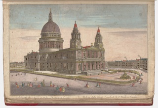 Bound Print, Prospect der Dom=Kirche St. Paul, zu London (View of St. Paul's Cathedral in London)