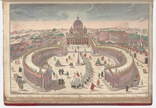 Bound Print, Templum St. Petri cum Palatium Vaticanum Romae (St. Peter's Basilica with the Vatican Palace of Rome)