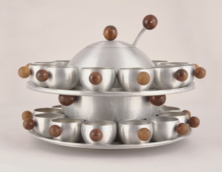 Saturn Punch Service Punch Bowl, Cups, Trays