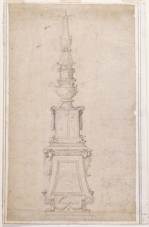 Drawing, Design for a Candlestick