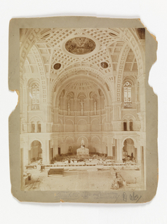 Photograph, View of the Interior of the Church of St. John the Baptist, Brooklyn, Looking Toward the Apse