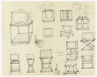 Drawing, Designs for Carts