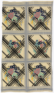 Textile, Scotch and Flowers, Americana Print Series