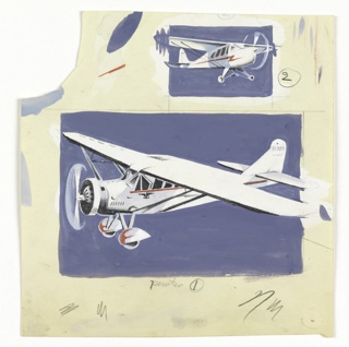 Drawing, "Airplane Designs for Mrs. Kuhn," (1 of 4 sheets)