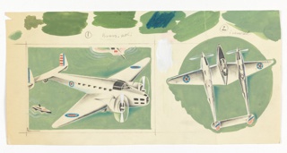 Drawing, Airplane Designs for MM. Kuhn
