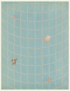 Drawing, Fishnet Pattern, Wallpaper Design