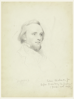 Drawing, Sketch of Peter Richards' Head for his Portrait