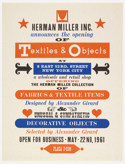 Poster, Textiles & Objects