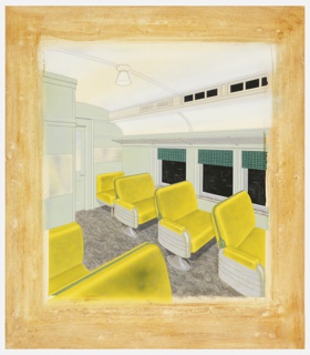 Drawing, Interior Color Treatment for MP-54 Coach Passenger Car