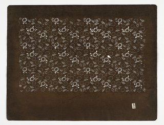 Katagami, Blossoms and Leaves