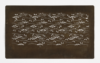 Katagami, Blossoms and Butterflies