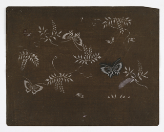 Katagami, Butterflies and Leaves