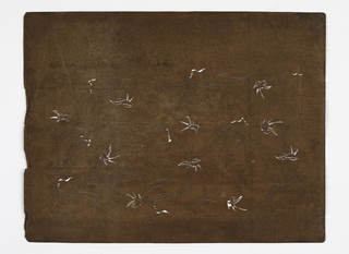 Katagami, Sparrows and Vines