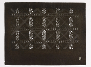 Katagami, Vegetal Motif and Trellis