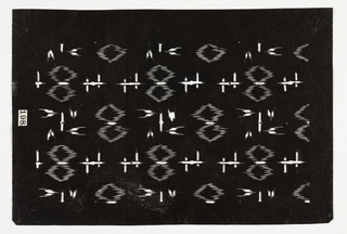 Katagami, Bamboo and Ikat Motif