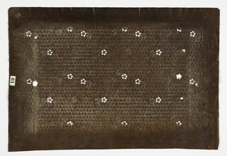 Katagami, Plum Blossoms on Diaper Pattern