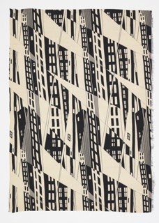 Textile, Americana Print: Manhattan
