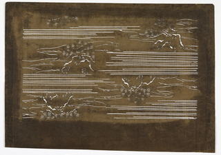 Katagami, Clusters of Pine Needles and Streams