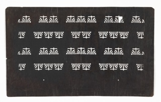 Stencil, Stylized Iris Pattern