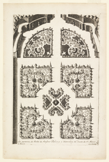 Print, Les parterres du Jardin de Monsieur Rendrop à Watervliet (The Garden Beds of Monsieur Rendrop in Watervliet), in Nouveaux Livre de Parterres contenant 24 pensséz diferantes (New Book Containing 24 Different Variations for Garden Beds)