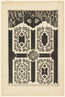 Print, Title Page, from Nouveaux Livre de Parterres (New Book of Garden Beds)