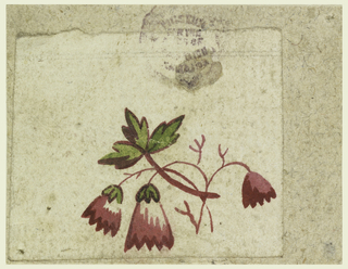 Drawing, Woodblock Trial Proof for a Printed Textile