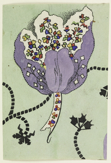 Drawing, Design for a Printed Fabric