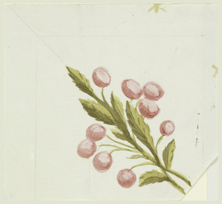 Drawing, Design for Corner Motif for Woven or Embroidered Border