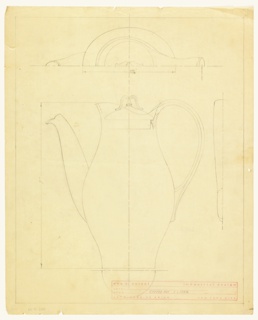 Drawing, Design for Coffee Pot