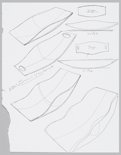 Drawing, Designs for "Jambo" Tray, for Umbra