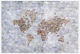 Mural, Stamp World Map
