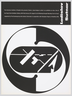 Poster, Sutnar: Visual Design in Action/ The American Institute of Graphic Arts
