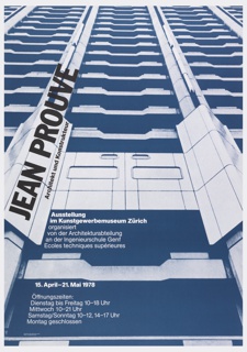 Poster, Jean Prouvé: Architekt und Konstrukteur