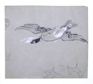 Drawing, Wild Goose in Flight