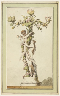 Drawing, Design for a Porcelain Candlestick