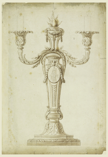 Drawing, Design for a Candlestick