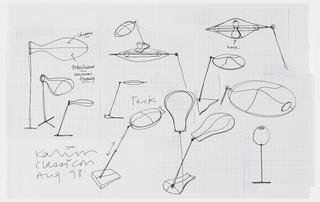 Drawing, Twelve Table Lamp Designs, for Classicon