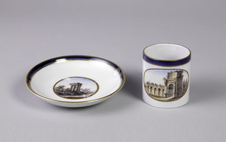 Cup and Saucer, from a "Topographical" Dinner or Dessert Service ("A Vedute") Cup And Saucer